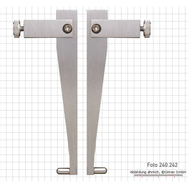 Meas. tips for digging. uni. caliper, with spherical measures. faces, type 4-1