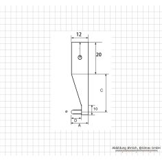 Meas. tips for digging. uni. caliper, with spherical measures. faces, type 4-1 2
