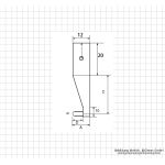 Meas. tips for digging. uni. caliper, with spherical measures. faces, type 4-2