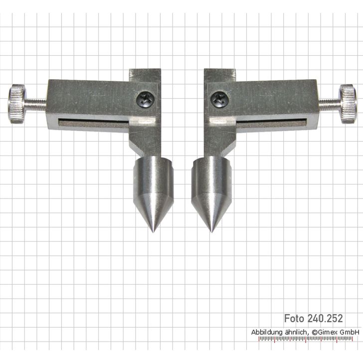 Meas. tips for digging. uni. caliper, with conical measures. faces, type 5-1