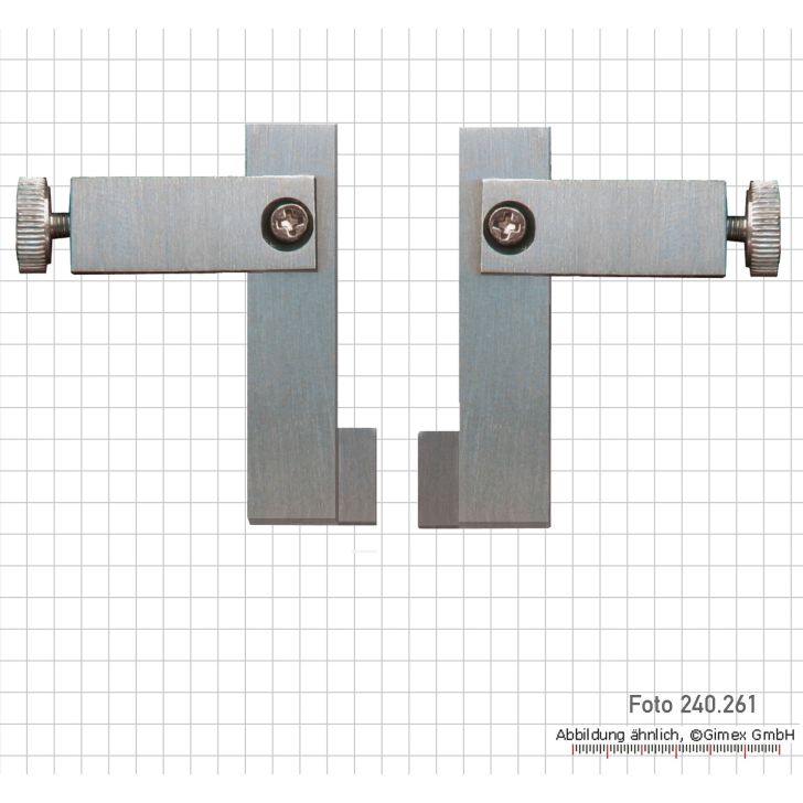 Meas. tips for digging. uni. caliper, with blade measuring surfaces