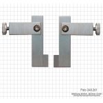Meas. tips for digging. uni. caliper, with blade measuring surfaces