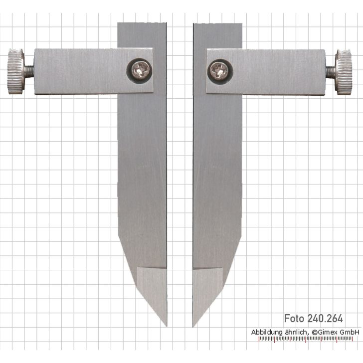 Meas. tips for digging. uni. caliper, for external measurement