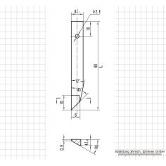 Meas. tips for digging. uni. caliper, for external measurement 2