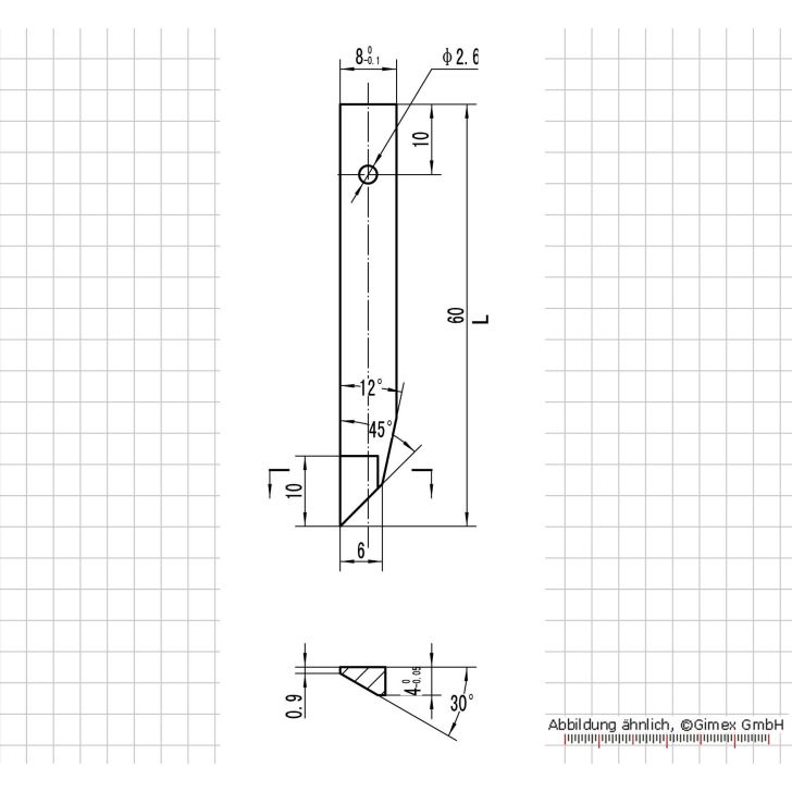 Meas. tips for digging. uni. caliper, for external measurement
