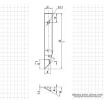 Meas. tips for digging. uni. caliper, for external measurement