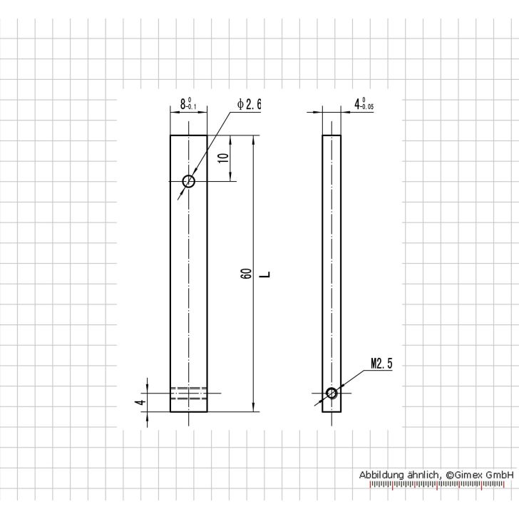Meas. tips for digging. uni. caliper, scale indicator tip for measuring