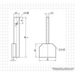 Meas. tips for digging. uni. caliper, with large measuring face