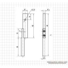 Meas. tips for digging. uni. caliper, with round pin 2
