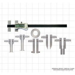 Digitālais bīdmērs 0 - 200 mm, ar 5 pāru ieliktņiem