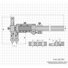 Digital caliper 1000 mm 2