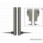 Measuring insert with tip for caliper adapter