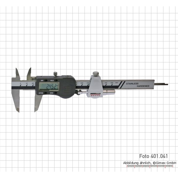Force measurement adapter for caliper