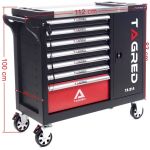 Tool trolley with tools 298 pcs.