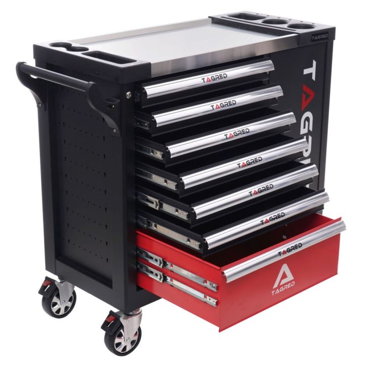 Tool trolley with tools 306 pcs.