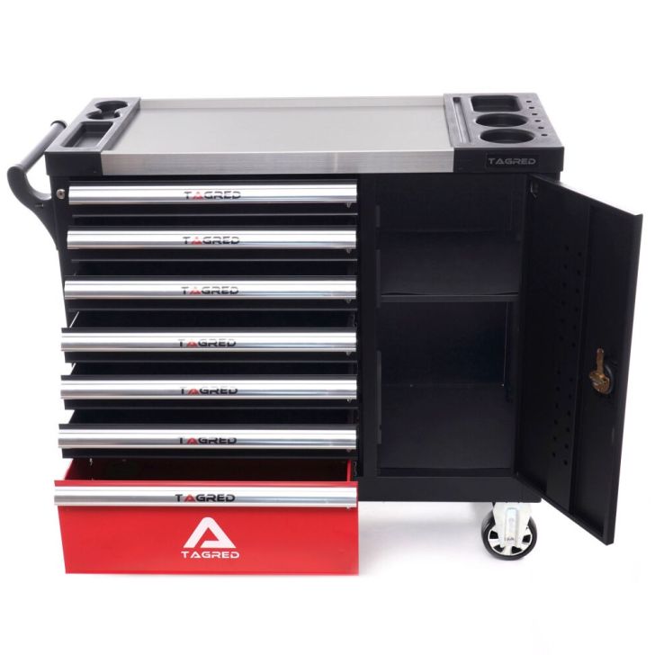 Tool trolley with tools 306 pcs.