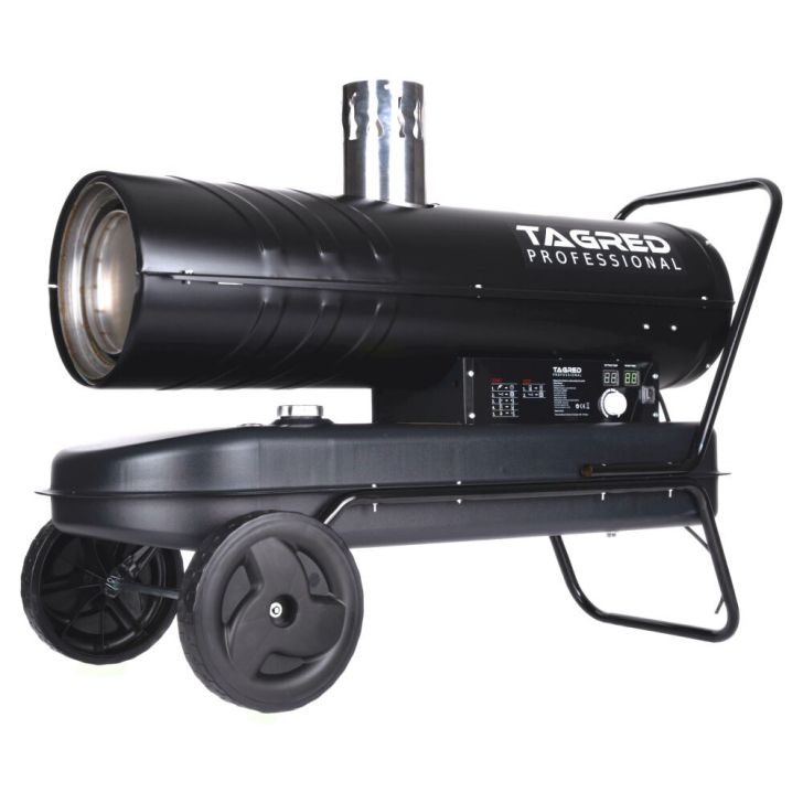Eļļas sildītājs TA974 ar skursteni TAGRED 30kW, termostats, LCD