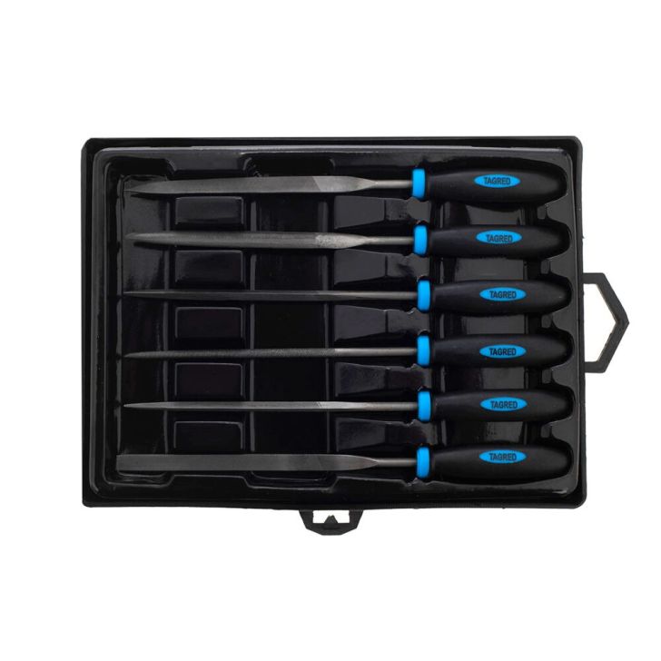 Files, needle files, set of 6 files