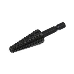 Stripper, conical cutter for wood - rasp, 15mm hex shank