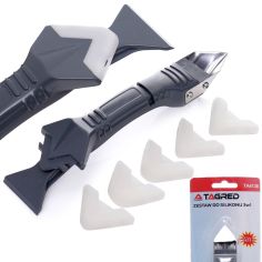 Spatula, scraper for cutting and applying silicone grout 3in1, 5 tips 2