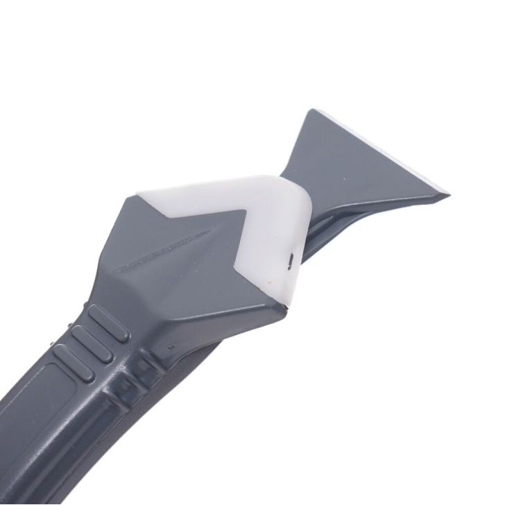 Spatula, scraper for cutting and applying silicone grout 3in1, 5 tips