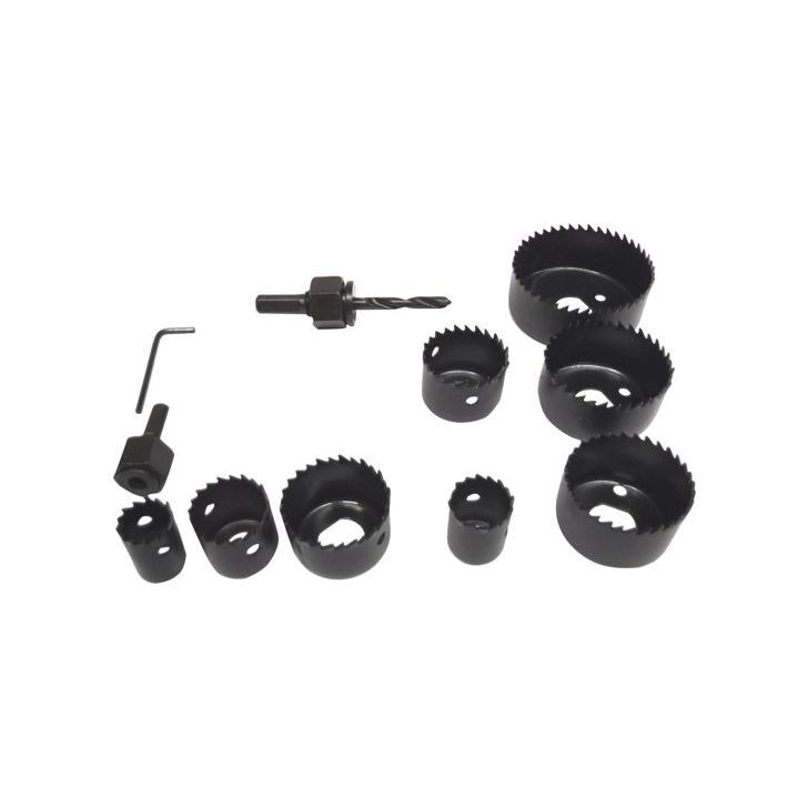 Wood core drill set (11 pieces)