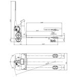 Тележка для поддонов HUB25KG Holzmann