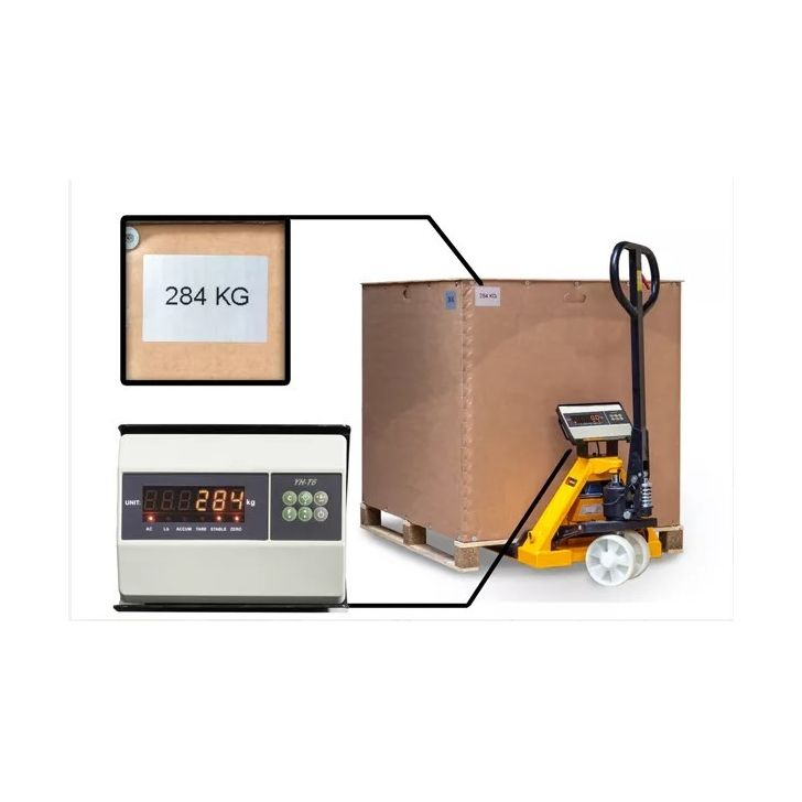 Palešu ratiņi ar svariem P2500W 2,5t