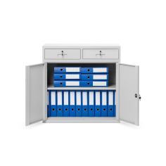 JAN NOWAK metal office filing cabinet with drawers LENA: gray 2