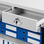 Шкаф офисный металлический JAN NOWAK с ящиками LENA: серый