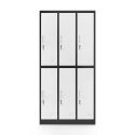 JAN NOWAK 6-door OHS wardrobe for clothes IGOR: anthracite-white