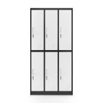 JAN NOWAK 6-door OHS wardrobe for clothes IGOR: anthracite-white