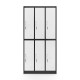 JAN NOWAK 6 durvju OHS skapis drēbēm IGOR: antracīta-balts
