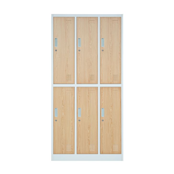 JAN NOWAK Eco Design 6-door storage cabinet IGOR: white/sonoma oak