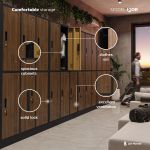 JAN NOWAK Eco Design 6-door storage cabinet IGOR: white/sonoma oak