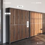 JAN NOWAK 10-doors OHS storage cabinet for clothes BARTEK