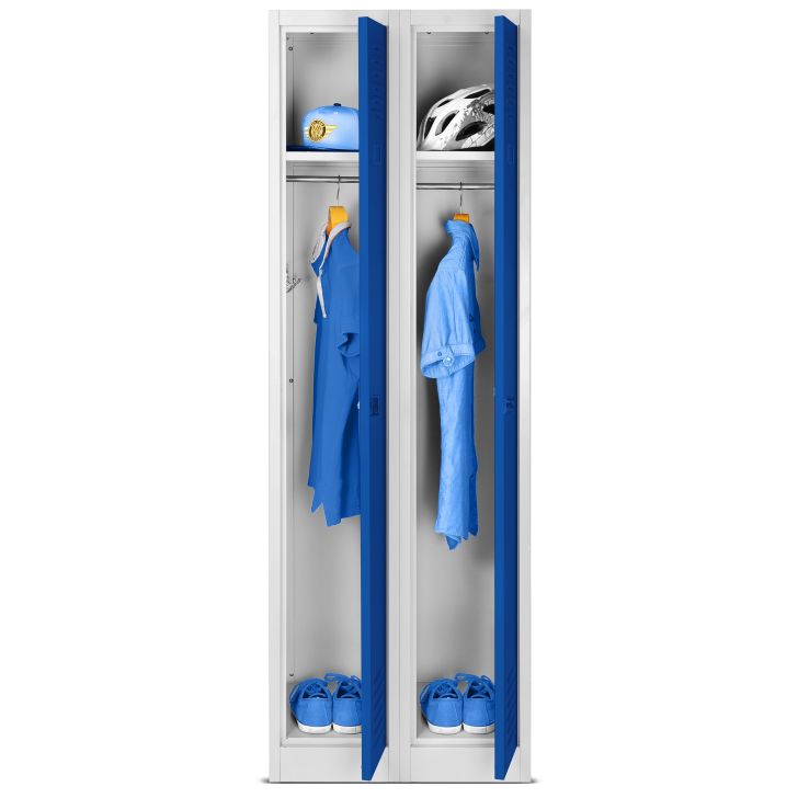 JAN NOWAK 4-compartment wardrobe KACPER 2: blue