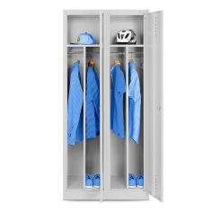 JAN NOWAK 4-compartment OHS wardrobe for clothes KACPER: gray 2