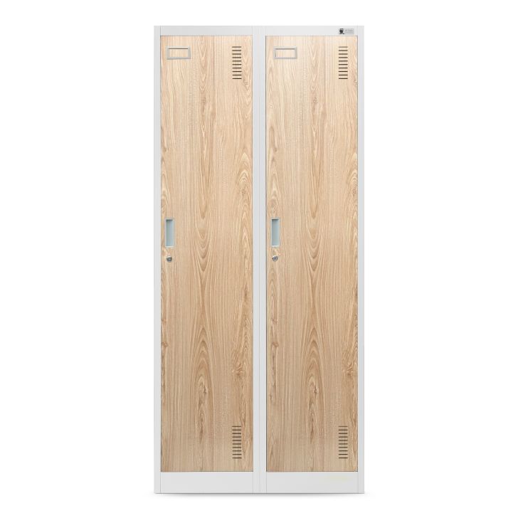 JAN NOWAK Eco Design 6-door OHS storage cabinet KACPER: white/sonoma oak