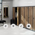 JAN NOWAK Eco Design 6-door OHS storage cabinet KACPER: white/sonoma oak