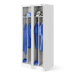 JAN NOWAK Eco Design 6-door OHS storage cabinet KACPER: white/sonoma oak