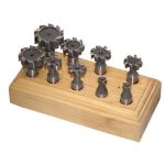 Фреза для шпонки Woodruff 9шт/стержень 12мм/HSS Holzmann