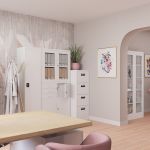 JAN NOWAK metal office filing cabinet ALEX: white