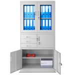 JAN NOWAK metāla biroja dokumentu skapis ar seifu FILIP: pelēks