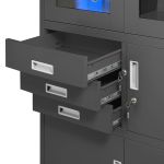 Шкаф офисный металлический JAN NOWAK с сейфом FILIP: антрацит