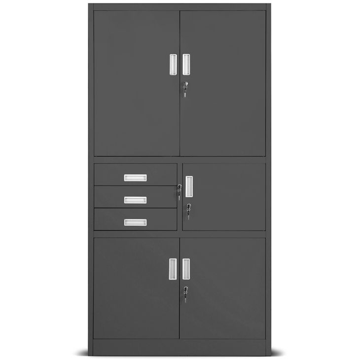 JAN NOWAK metal office filing cabinet with safe FILIP II: anthracite