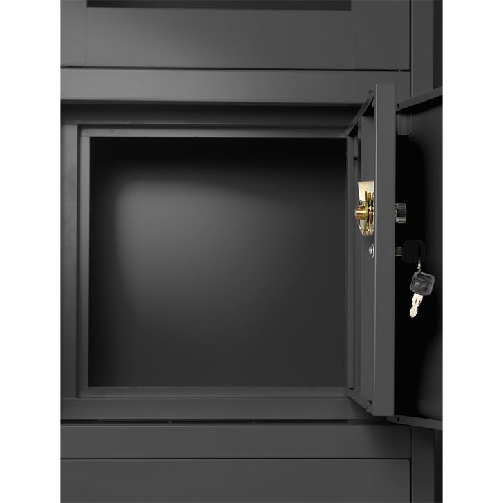JAN NOWAK metal office filing cabinet with safe FILIP II: anthracite