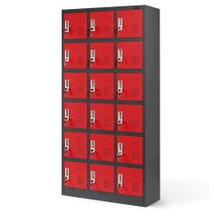 JAN NOWAK KAROL compartment storage cabinet: anthracite-red