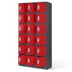 JAN NOWAK KAROL compartment storage cabinet: anthracite-red 2