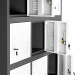 JAN NOWAK KAROL compartment storage cabinet: anthracite-white